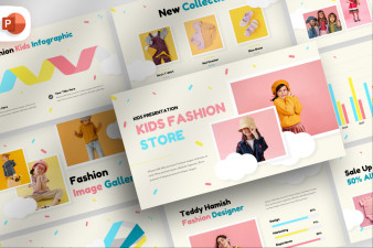 Playful Kids Fashion Presentation Template